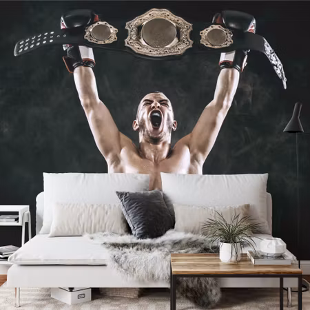 Fototapet - Victorious boxer
