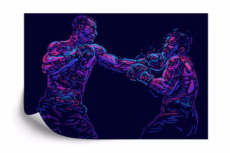 Fototapet - Abstract boxer