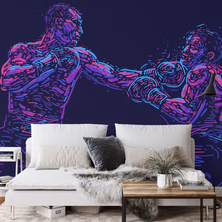 Fototapet - Abstract boxer