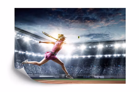 Fototapet - Tennis player at the stadium