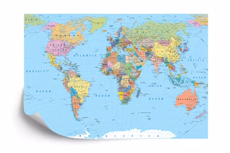 Fototapet - World map
