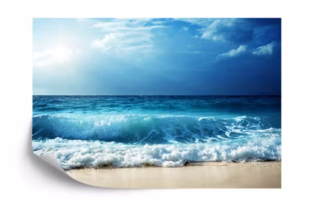Fototapet - Beach sea waves