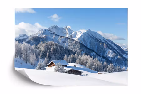 Fototapet - Winter in the mountains