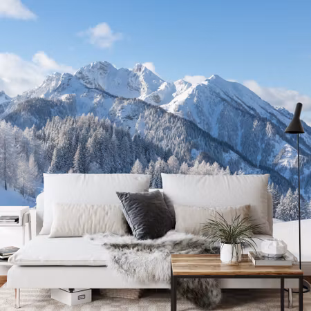 Fototapet - Winter in the mountains