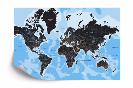 Fototapet - World map