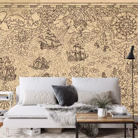 Fototapet - Treasure map
