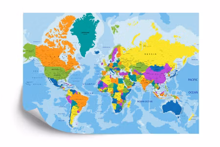 Fototapet - World map