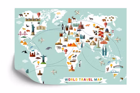 Fototapet - Map