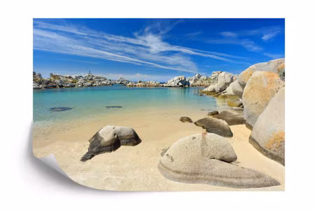 Fototapet - Beach sea rocks