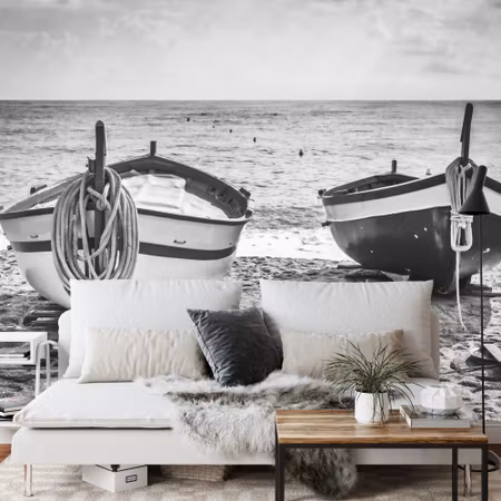 Fototapet - Beach boats