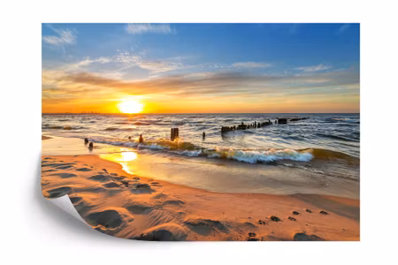 Fototapet - Beach sunset