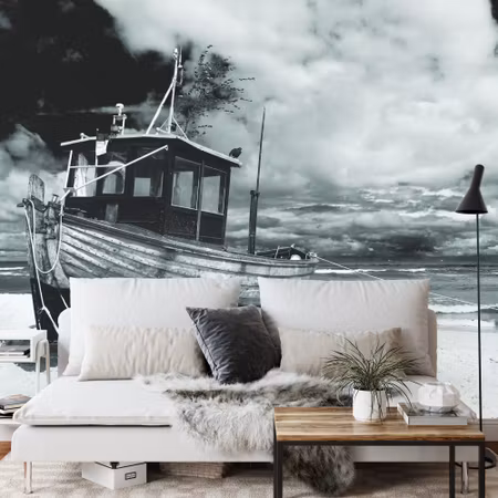 Fototapet - Beach boat