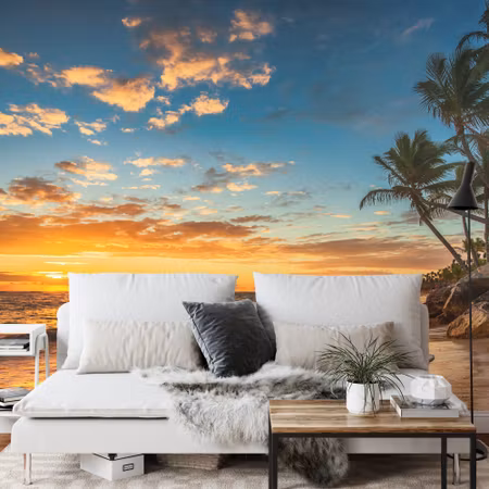 Fototapet - Beach sunset