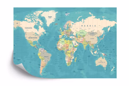 Fototapet - World map