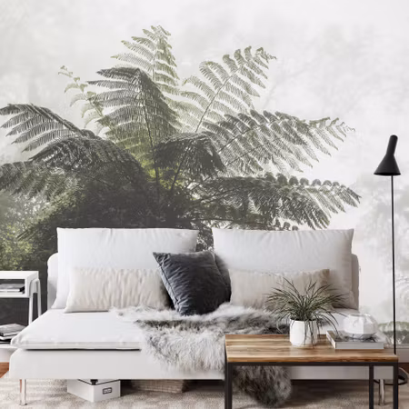 Fototapet - Forest in fog