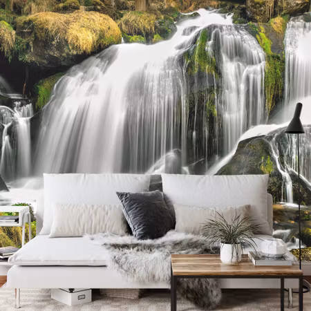 Fototapet - Waterfall in the forest
