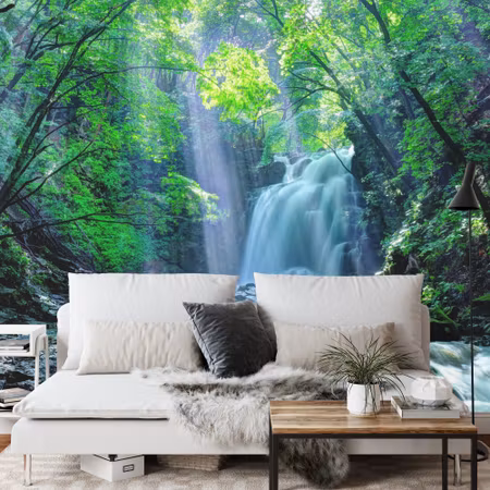 Fototapet - Waterfall in the forest