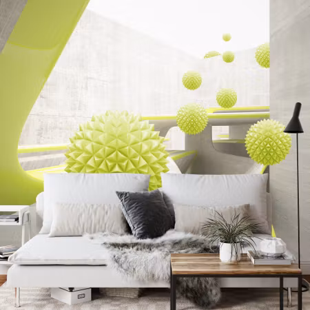 Fototapet - Modern balls 3D