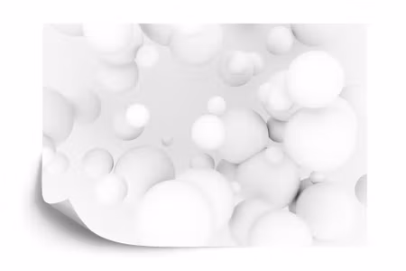 Fototapet - White balls 3D