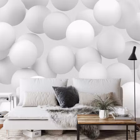 Fototapet - White balls