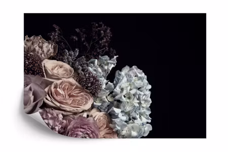 Fototapet - Bouquet with peonies and roses