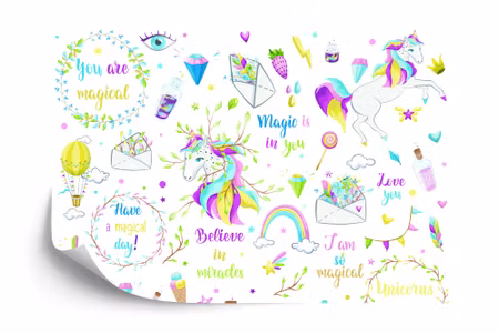 Fototapet - Magic elements