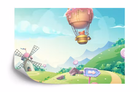 Fototapet - Fairy tale candy land