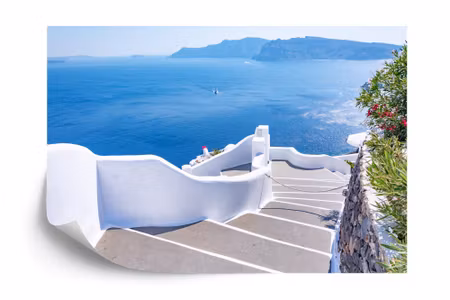 Fototapet - Greek steps to the beach