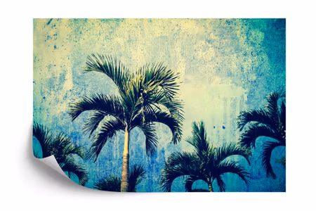 Fototapet - Palm trees in grunge style