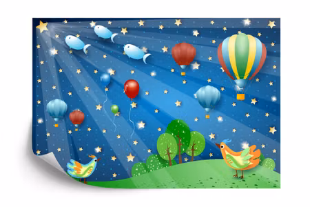 Fototapet - For children magic night