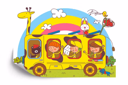 Fototapet - For children school trip