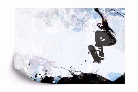 Fototapet - Skateboarding in graphic style