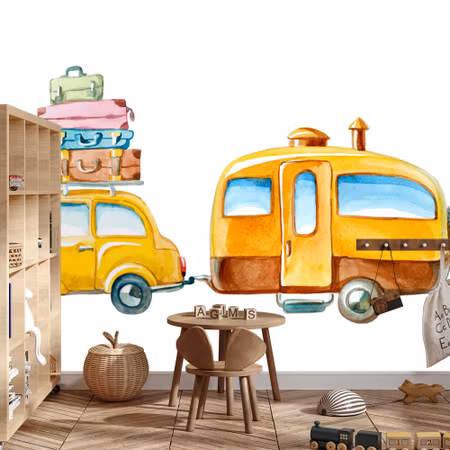 Fototapet - Traveling car