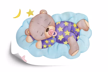 Fototapet - Sleeping bear