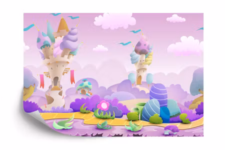 Fototapet - Colorful fairytale land