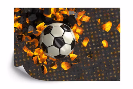 Fototapet - Soccer 3D sport ball