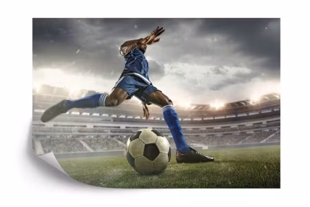 Fototapet - Football player on the field