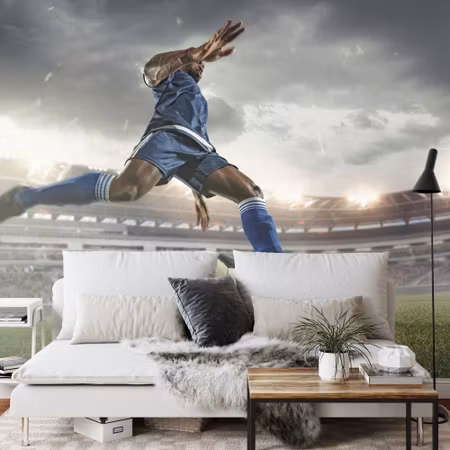 Fototapet - Football player on the field