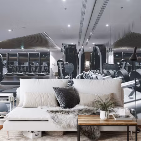 Fototapet - Modern gym equipment