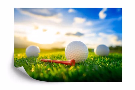 Fototapet - 3D golf balls
