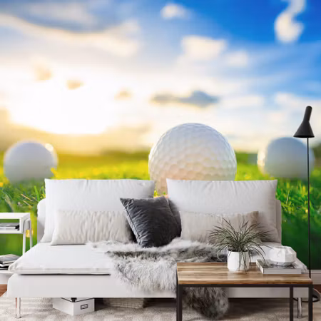 Fototapet - 3D golf balls