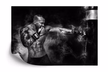 Fototapet - Training boxer
