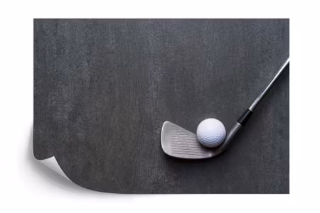 Fototapet - Golf ball with a club