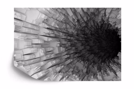 Fototapet - Abstract tunnel 3D