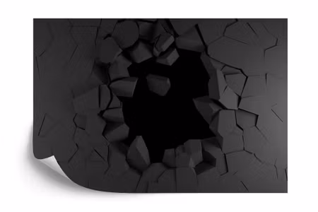 Fototapet - Hole in the wall 3D effect