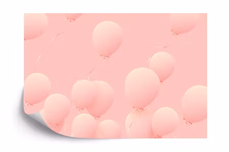 Fototapet - Pink balloons