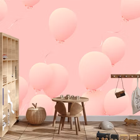 Fototapet - Pink balloons