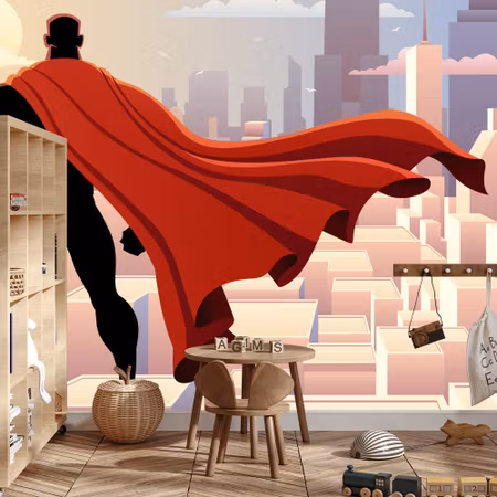 Fototapet - Superhero in a cape