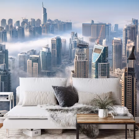 Fototapet - Dubai in clouds