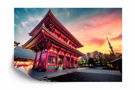 Fototapet - Sensoji temple in tokyo